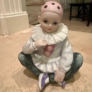 Music Box Seymour Mann 1982 Pierrot Clown Send in the Clowns Porcelain Japan